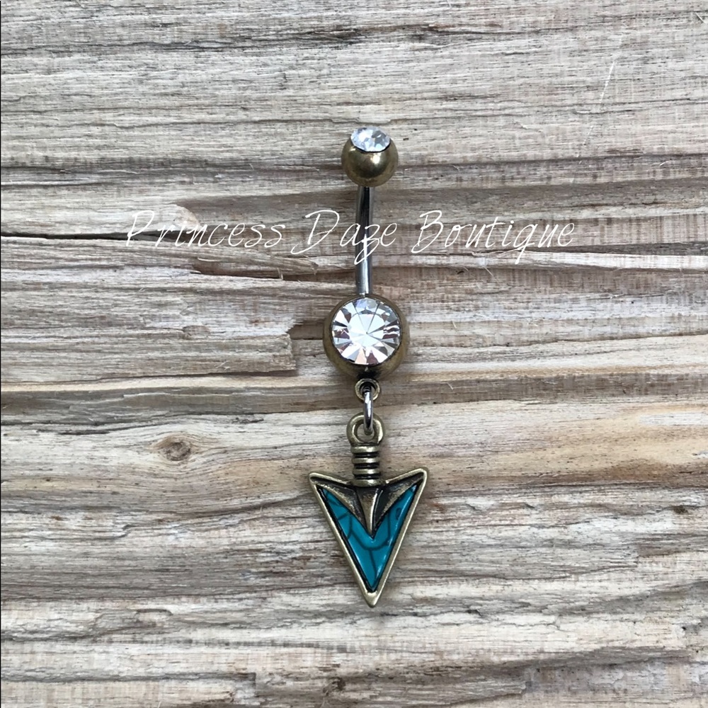 Gold‎ Arrowhead Belly Button Ring